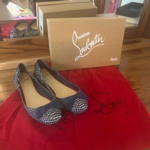 Louboutin watersnake flats. New in box